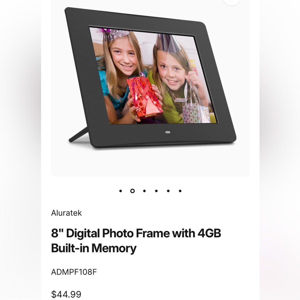 BRAND NEW IN BOX Aluratek 8in Digital Photo Frame